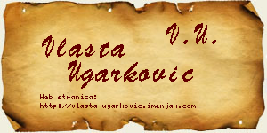 Vlasta Ugarković vizit kartica
